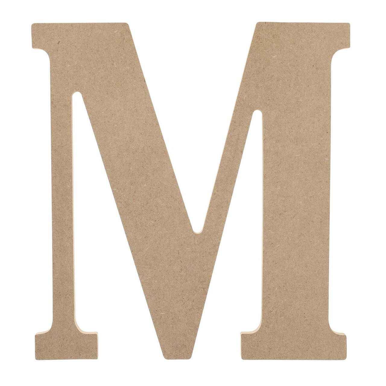 Essentials By Leisure Arts Wood Letter 'M', 8" – Wooden Alphabet Letters For Home Décor, Diy Craft Letters, And Personalized Projects – Unfinished Wooden Letters For Crafting
